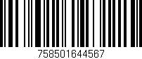 Código de barras (EAN, GTIN, SKU, ISBN): '758501644567'