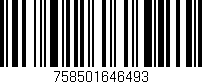 Código de barras (EAN, GTIN, SKU, ISBN): '758501646493'