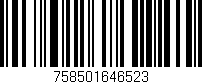 Código de barras (EAN, GTIN, SKU, ISBN): '758501646523'