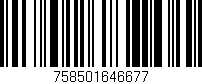 Código de barras (EAN, GTIN, SKU, ISBN): '758501646677'