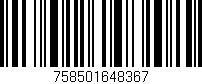 Código de barras (EAN, GTIN, SKU, ISBN): '758501648367'