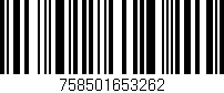 Código de barras (EAN, GTIN, SKU, ISBN): '758501653262'