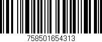 Código de barras (EAN, GTIN, SKU, ISBN): '758501654313'