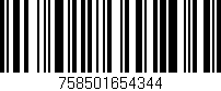 Código de barras (EAN, GTIN, SKU, ISBN): '758501654344'