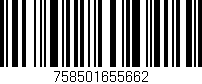 Código de barras (EAN, GTIN, SKU, ISBN): '758501655662'