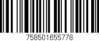 Código de barras (EAN, GTIN, SKU, ISBN): '758501655778'