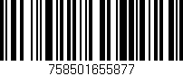 Código de barras (EAN, GTIN, SKU, ISBN): '758501655877'