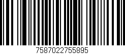 Código de barras (EAN, GTIN, SKU, ISBN): '7587022755895'