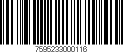 Código de barras (EAN, GTIN, SKU, ISBN): '7595233000116'