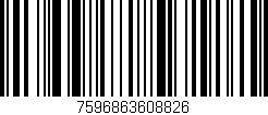 Código de barras (EAN, GTIN, SKU, ISBN): '7596863608826'