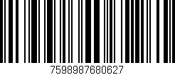 Código de barras (EAN, GTIN, SKU, ISBN): '7598987680627'