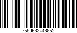 Código de barras (EAN, GTIN, SKU, ISBN): '7599683446852'