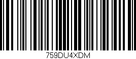 Código de barras (EAN, GTIN, SKU, ISBN): '759DU4XDM'