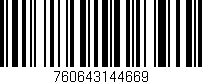 Código de barras (EAN, GTIN, SKU, ISBN): '760643144669'