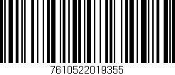 Código de barras (EAN, GTIN, SKU, ISBN): '7610522019355'