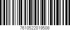 Código de barras (EAN, GTIN, SKU, ISBN): '7610522019508'