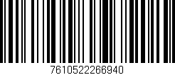 Código de barras (EAN, GTIN, SKU, ISBN): '7610522266940'