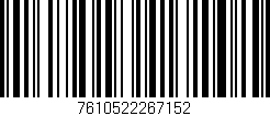 Código de barras (EAN, GTIN, SKU, ISBN): '7610522267152'