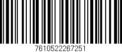 Código de barras (EAN, GTIN, SKU, ISBN): '7610522267251'