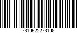 Código de barras (EAN, GTIN, SKU, ISBN): '7610522273108'