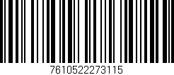 Código de barras (EAN, GTIN, SKU, ISBN): '7610522273115'