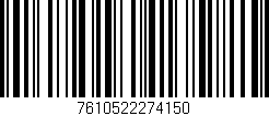 Código de barras (EAN, GTIN, SKU, ISBN): '7610522274150'