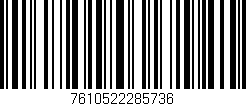 Código de barras (EAN, GTIN, SKU, ISBN): '7610522285736'