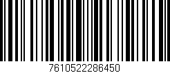 Código de barras (EAN, GTIN, SKU, ISBN): '7610522286450'