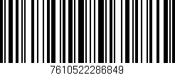 Código de barras (EAN, GTIN, SKU, ISBN): '7610522286849'