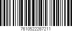 Código de barras (EAN, GTIN, SKU, ISBN): '7610522287211'