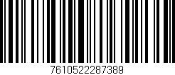 Código de barras (EAN, GTIN, SKU, ISBN): '7610522287389'