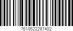 Código de barras (EAN, GTIN, SKU, ISBN): '7610522287402'