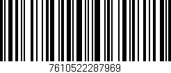 Código de barras (EAN, GTIN, SKU, ISBN): '7610522287969'