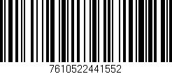 Código de barras (EAN, GTIN, SKU, ISBN): '7610522441552'
