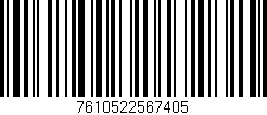 Código de barras (EAN, GTIN, SKU, ISBN): '7610522567405'