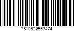 Código de barras (EAN, GTIN, SKU, ISBN): '7610522567474'