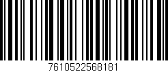 Código de barras (EAN, GTIN, SKU, ISBN): '7610522568181'