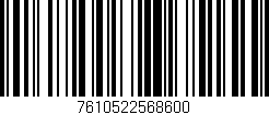 Código de barras (EAN, GTIN, SKU, ISBN): '7610522568600'