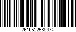Código de barras (EAN, GTIN, SKU, ISBN): '7610522569874'