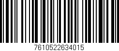 Código de barras (EAN, GTIN, SKU, ISBN): '7610522634015'