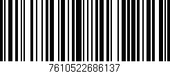 Código de barras (EAN, GTIN, SKU, ISBN): '7610522686137'