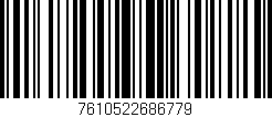 Código de barras (EAN, GTIN, SKU, ISBN): '7610522686779'