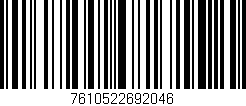 Código de barras (EAN, GTIN, SKU, ISBN): '7610522692046'