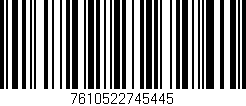 Código de barras (EAN, GTIN, SKU, ISBN): '7610522745445'