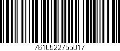 Código de barras (EAN, GTIN, SKU, ISBN): '7610522755017'