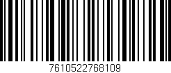 Código de barras (EAN, GTIN, SKU, ISBN): '7610522768109'