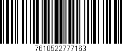 Código de barras (EAN, GTIN, SKU, ISBN): '7610522777163'