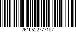Código de barras (EAN, GTIN, SKU, ISBN): '7610522777187'
