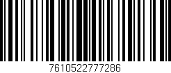 Código de barras (EAN, GTIN, SKU, ISBN): '7610522777286'