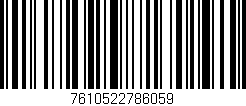 Código de barras (EAN, GTIN, SKU, ISBN): '7610522786059'